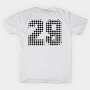 Plaid Number - 29 - Dark T-Shirt